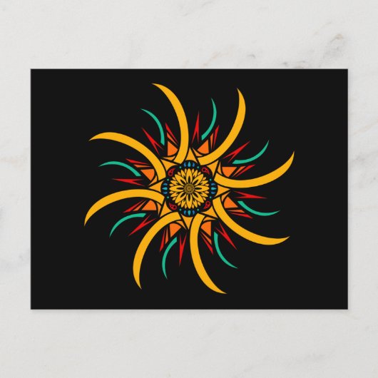 太陽光線 ポストカード (正面)