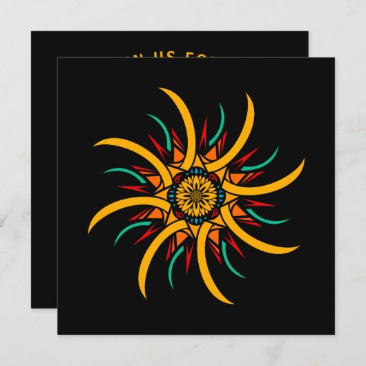 太陽光線 招待状 (正面/裏面)