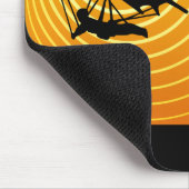 太陽場面ハンググライダー マウスパッド (コーナー)