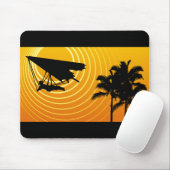 太陽場面ハンググライダー マウスパッド (マウス)