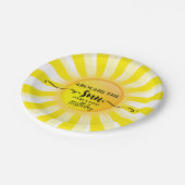 太陽夏のまわりにの誕生日会の第1回 ペーパープレート (アングル)
