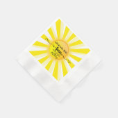 太陽夏のまわりにの誕生日会の第1回 縁ありカクテルナプキン (角)