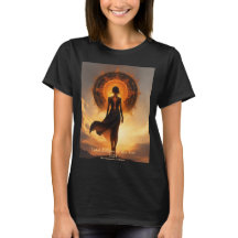 太陽太陽のを見る皆既日食の女神