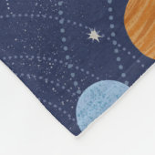 太陽太陽の惑星系パーソナライズされた フリースブランケット (角)