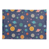 太陽太陽の惑星系パーソナライズされた 枕カバー (裏面)