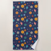 太陽太陽の惑星系 ビーチタオル (正面)