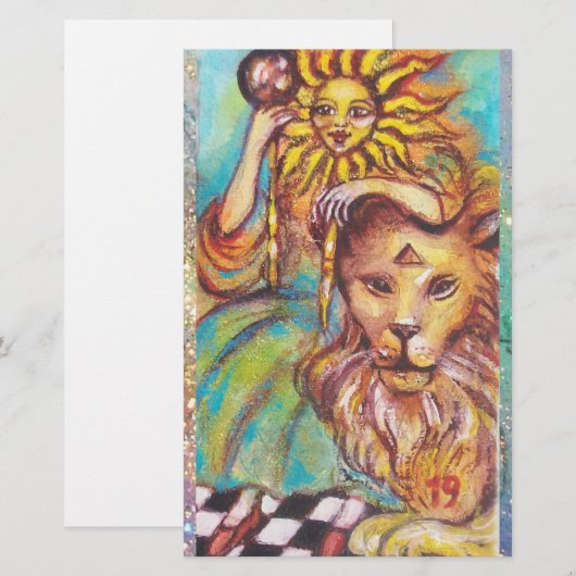 太陽失ったの石 便箋 (正面/裏面)