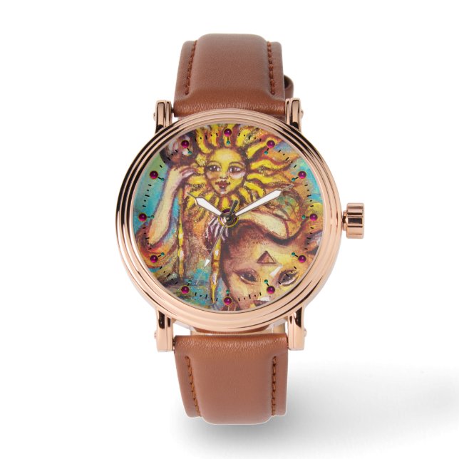 太陽失ったの石 腕時計 (正面)