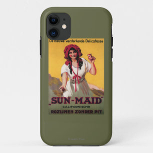 太陽女中カリフォルニア干しぶどうポスター iPhone 11 ケース