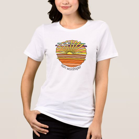 太陽崇拝者 トライブレンドTシャツ (正面)