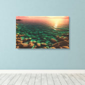 太陽崇拝 キャンバスプリント (インサイチュ (ウッドフロア))