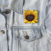 太陽接吻されたヒマワリ 缶バッジ (インサイチュ)