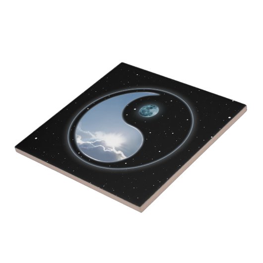 太陽月の陰陽 タイル (側面)