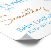 太陽来の赤ちゃんシャワーへようこそ ポスター (角)