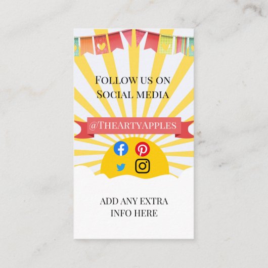 太陽気に照りの外夏子供部屋 名刺 (裏面)