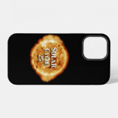 太陽活動周期25の活発な太陽 iPhoneケース (裏面横)