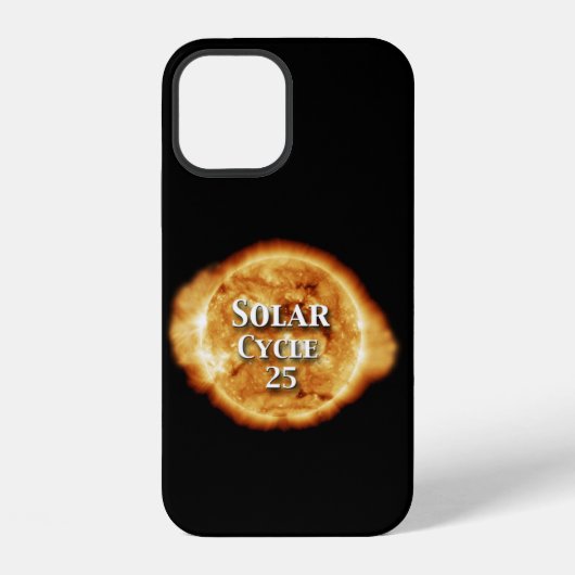 太陽活動周期25の活発な太陽 iPhoneケース (裏面)