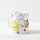太陽牛星マグカップ コーヒーマグカップ (正面左)