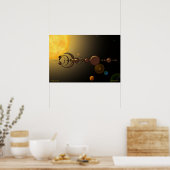 太陽物理学の現象 ポスター (キッチン)