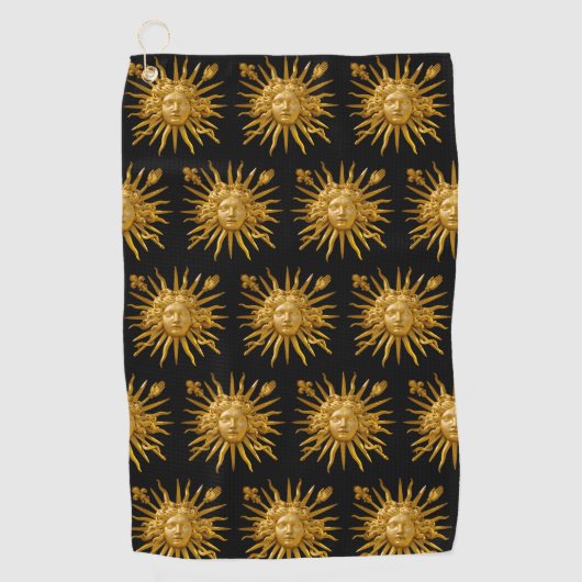 太陽王ルイ14世のシンボル ゴルフタオル (正面)