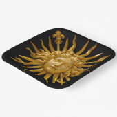 太陽王ルイ14世のシンボル ペーパープレート (傾斜あり)