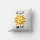 太陽白熱［赤熱］光を放つのように クッション (正面)