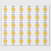太陽白熱［赤熱］光を放つのように ラッピングペーパー (フラット)