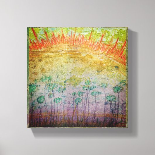 太陽目覚め キャンバスプリント (正面)