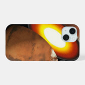 太陽系における岩石体の形成 iPhone 15ケース (裏面横)