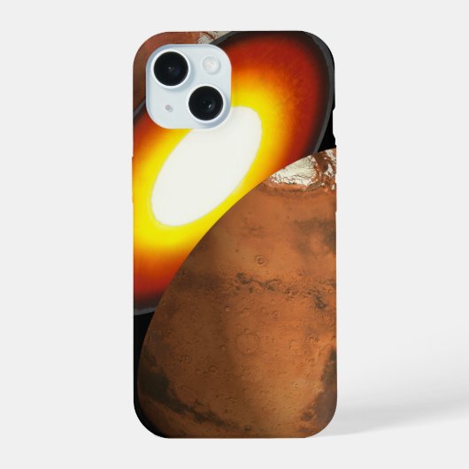 太陽系における岩石体の形成 iPhone 15ケース (裏面)