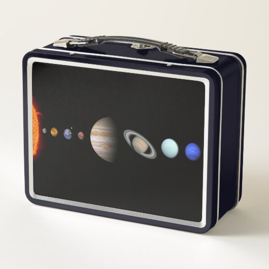 太陽系のカスタムな金属のお弁当箱の惑星 メタルランチボックス (裏面)