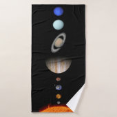 太陽系のカスタムなBathタオルの惑星 バスタオル (バスタオル)