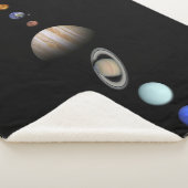 太陽系のカスタムなSherpa毛布の惑星 シェルパブランケット (3/4)