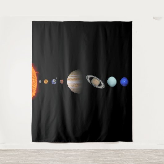 太陽系のカスタムのタペストリーの惑星 タペストリー (正面)