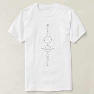 太陽系のスケール Tシャツ
