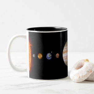 太陽系のツートーンマグの惑星 ツートーンマグカップ