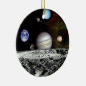 太陽系のボイジャー画像モンタージュ宇宙写真 セラミックオーナメント (右)