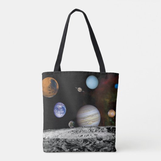 太陽系のボイジャー画像モンタージュ宇宙写真 トートバッグ (裏面)