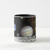 太陽系のボイジャー画像モンタージュ宇宙写真 マグカップ (中央)