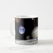 太陽系のボイジャー画像モンタージュ宇宙写真 マグカップ (正面左)