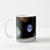 太陽系のボイジャー画像モンタージュ宇宙写真 マグカップ (左)