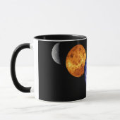 太陽系のモンタージュ JPL惑星写真 マグカップ (左)