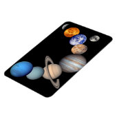 太陽系のモンタージュ JPL惑星写真 マグネット (左側)