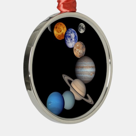 太陽系のモンタージュJPLの惑星の写真 メタルオーナメント (右)