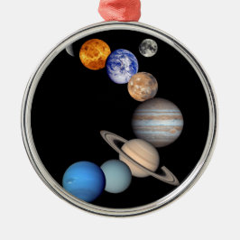 太陽系のモンタージュJPLの惑星の写真 メタルオーナメント