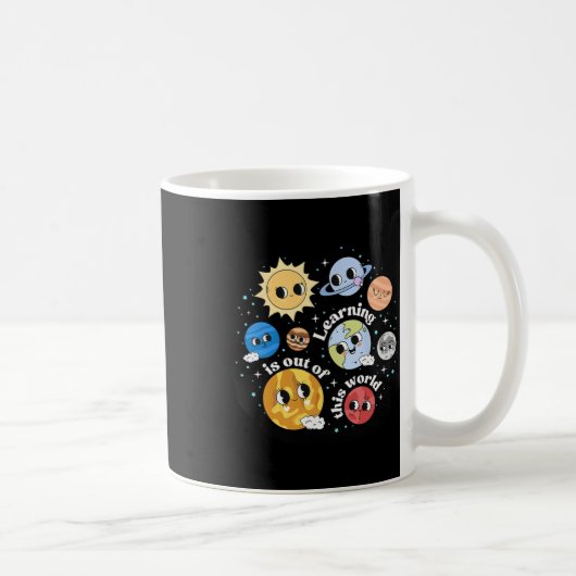 太陽系の学習はこの世のものとは思えない科学 コーヒーマグカップ (右)