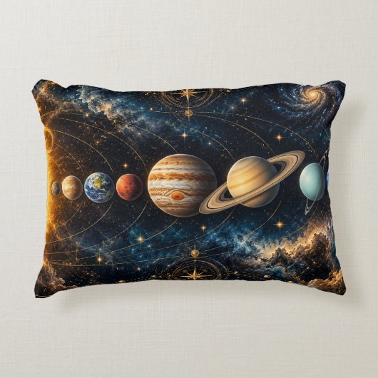 太陽系の惑星たち アクセントクッション (正面)