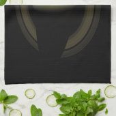 太陽系の惑星の土星の宝石 キッチンタオル (折り畳み)