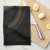 太陽系の惑星の土星の宝石 キッチンタオル (四つ折り)