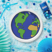 太陽系の惑星の地球 ペーパープレート (パーティー)